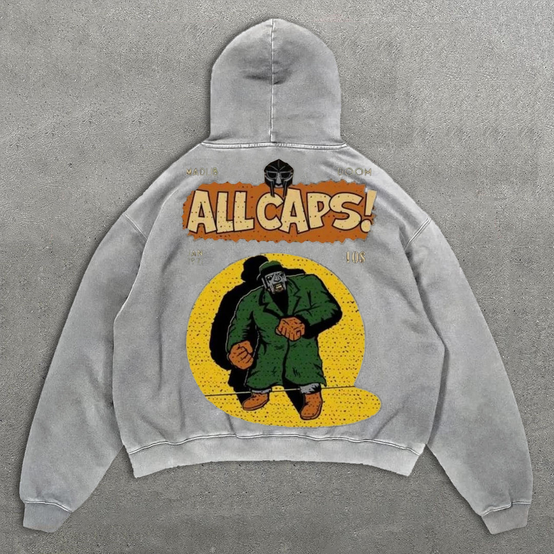 Hip-Hop MF Print Hoodie