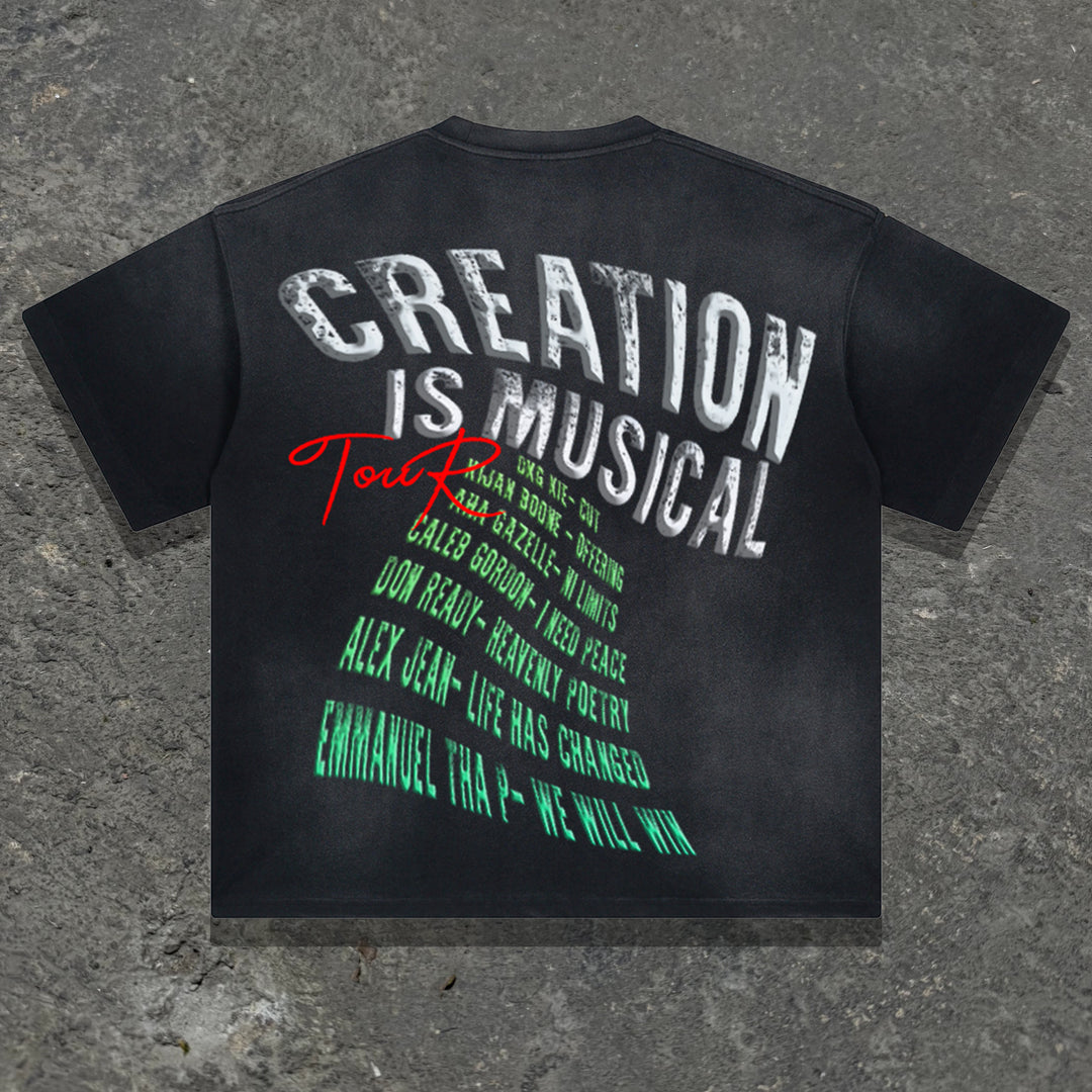 Create Music Casual Music Festival T-shirt