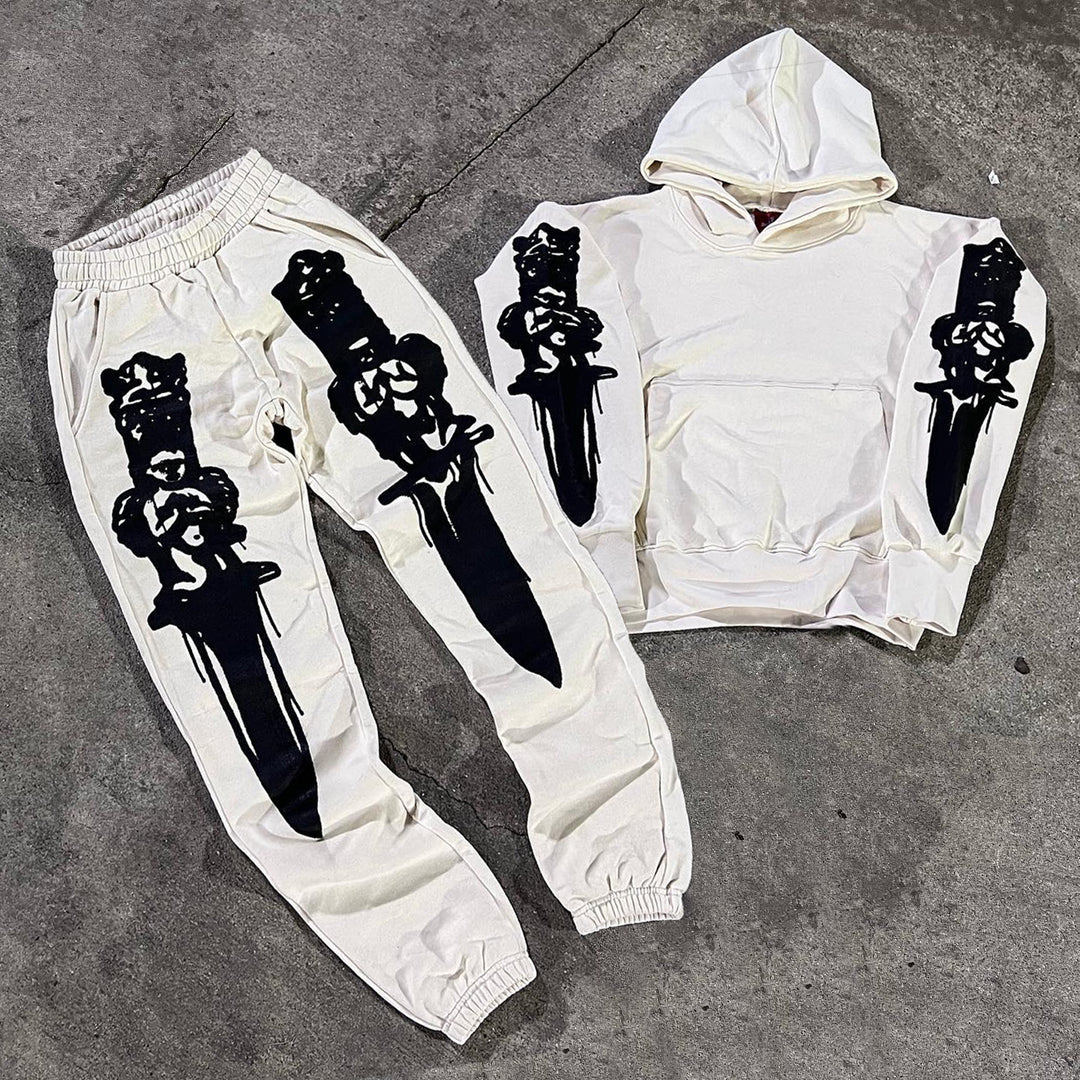 Cross Excalibur Casual Street Vintage Hoodie Set of Two