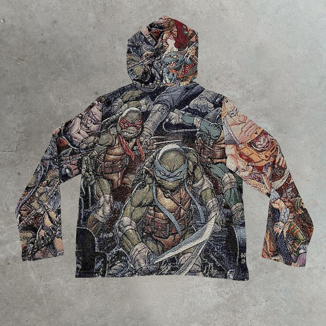 Sewer Mutant Turtle Casual Street Tapestry Hoodie