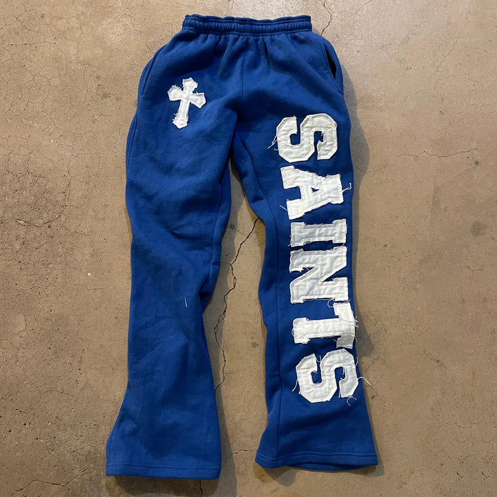 Saint of the Cross patch trousers