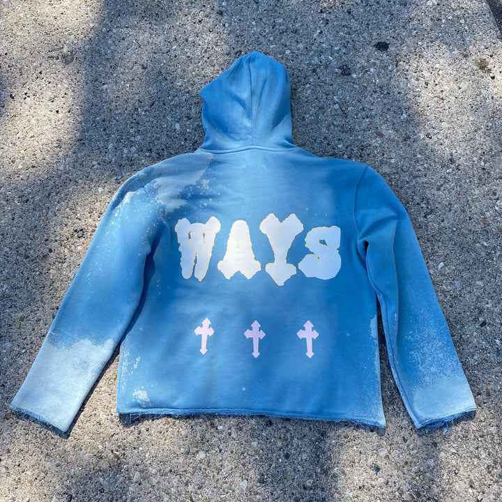 Cross vintage washed street hoodie