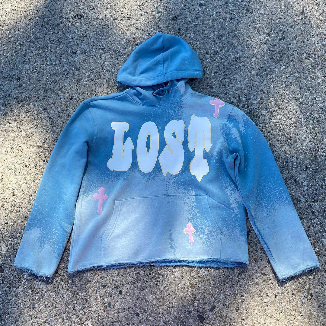 Cross vintage washed street hoodie