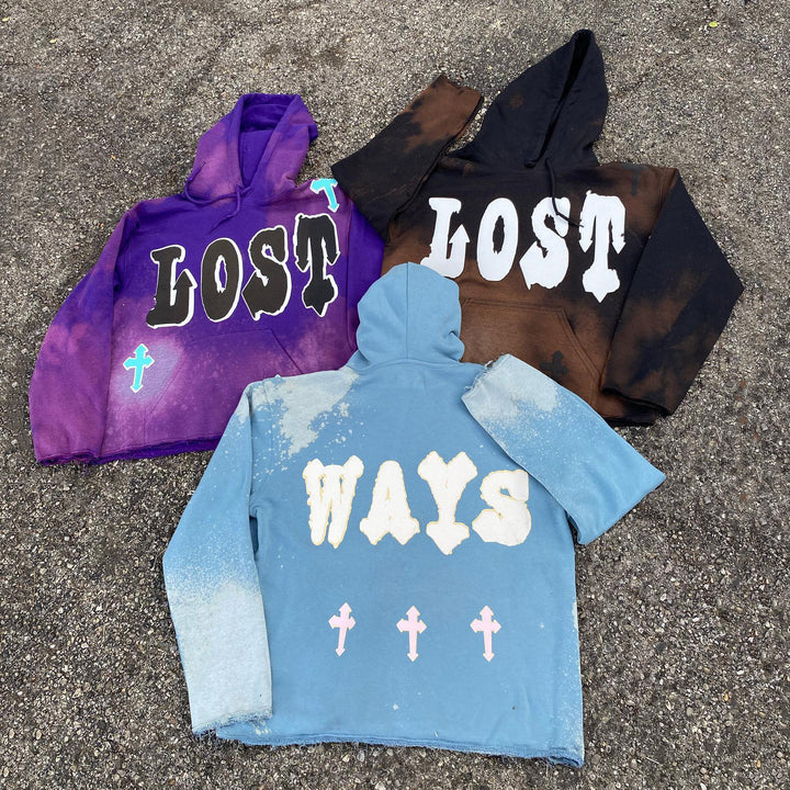 Cross vintage washed street hoodie