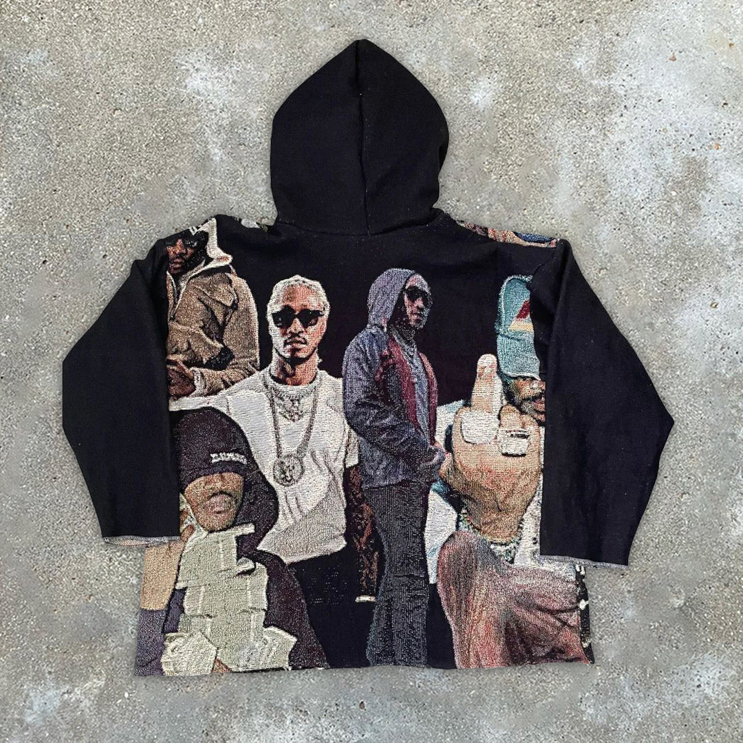 Trendy brand personalized street tapestry hoodie