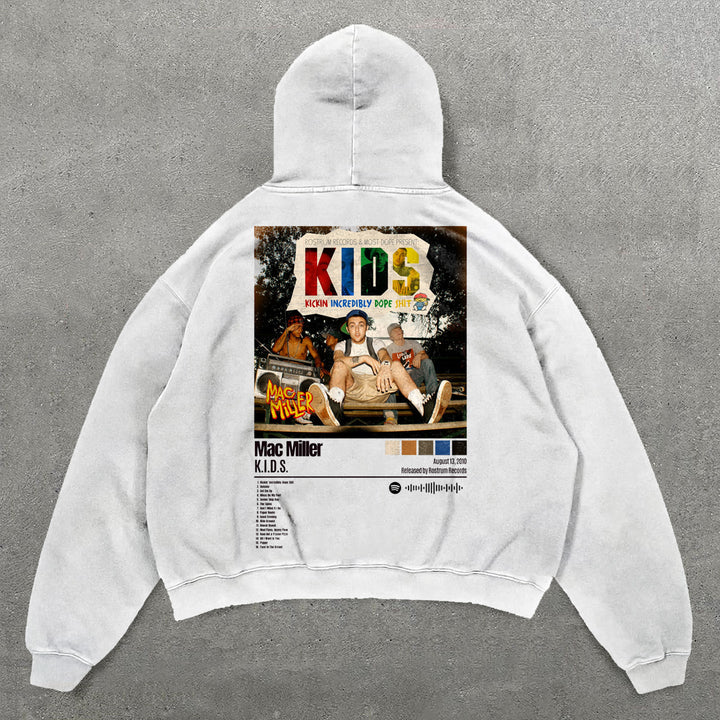 K.I.D.S. Print Long Sleeve Hoodies