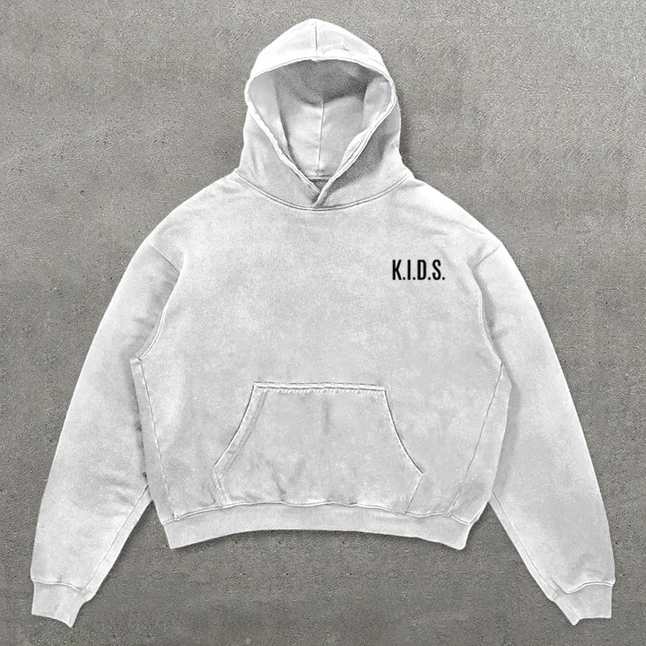 K.I.D.S. Print Long Sleeve Hoodies