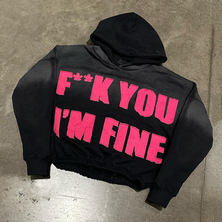 I'm Fine Casual Street Hoodie