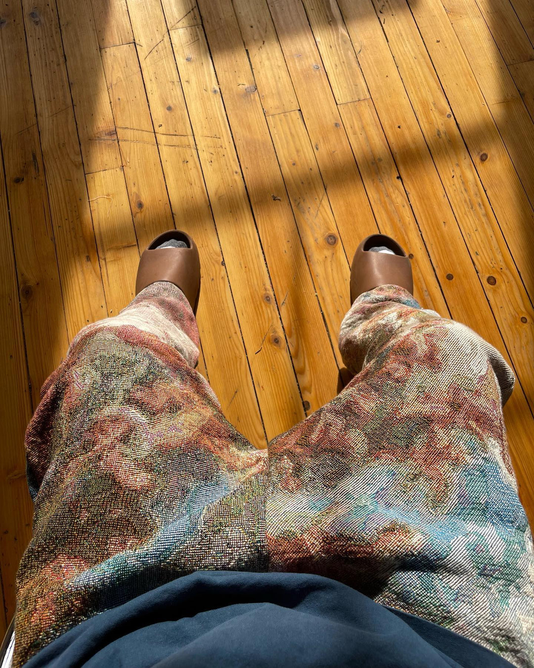 Stylish Vintage Angel Tapestry Trousers