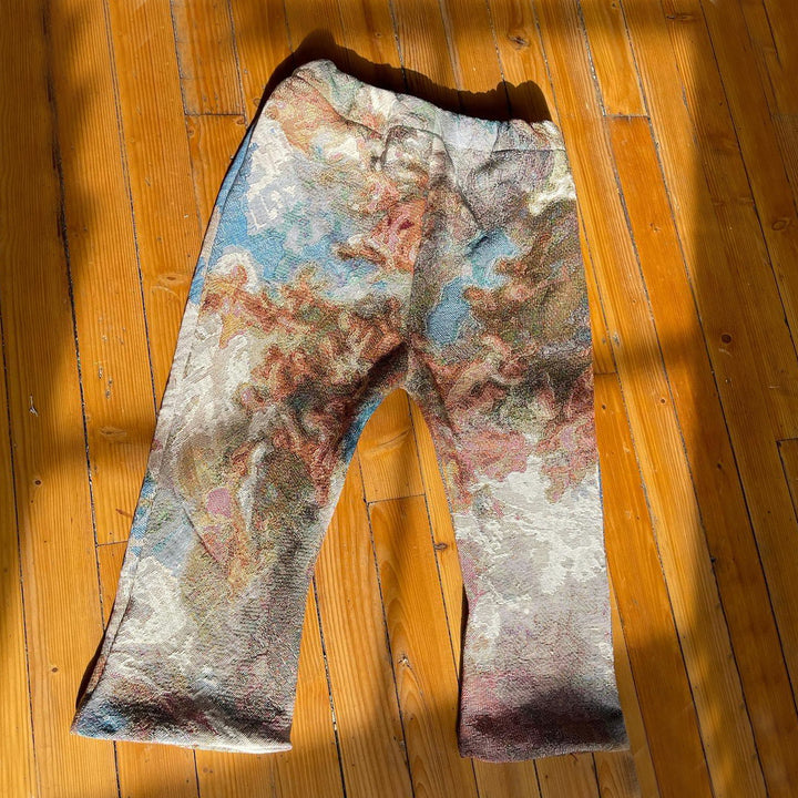 Stylish Vintage Angel Tapestry Trousers