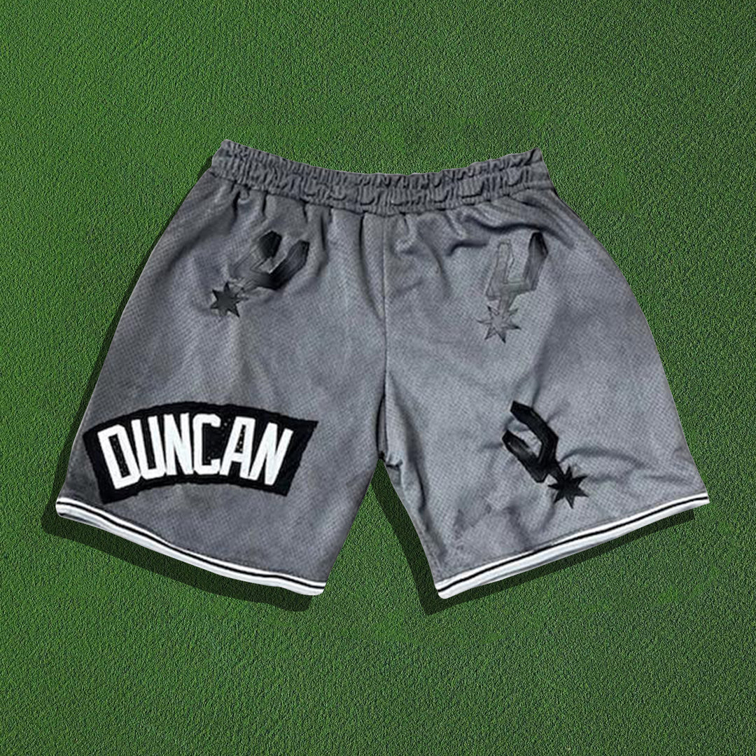 NO.21 Spurs basketball mesh shorts