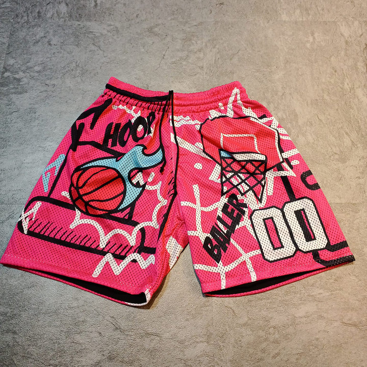 Fashion personalized print sports shorts