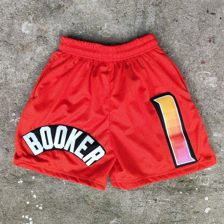 Patchwork Basketball Mesh Shorts