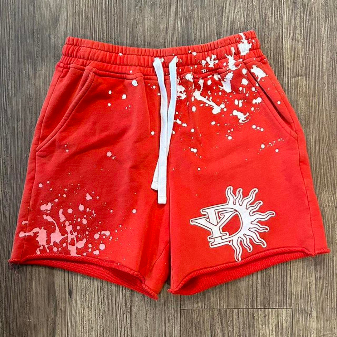 Casual personality ink-splashed shorts