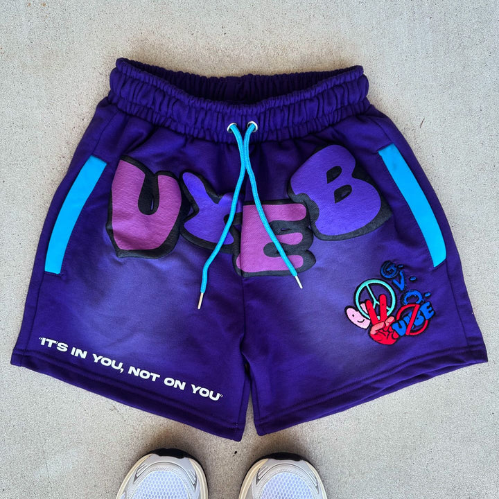 Casual street graffiti shorts