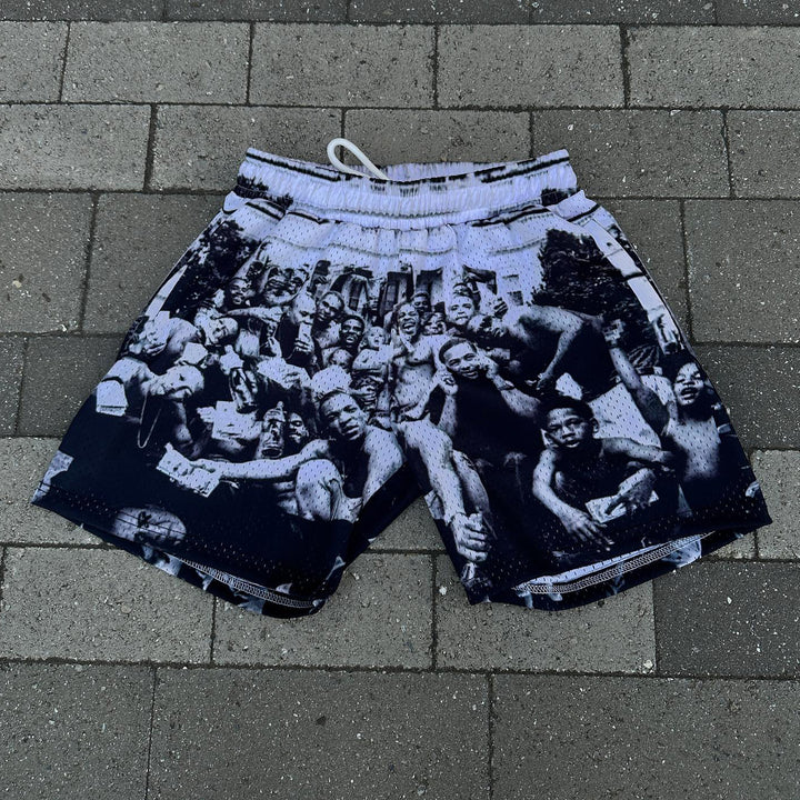 Retro Personalized Print Shorts