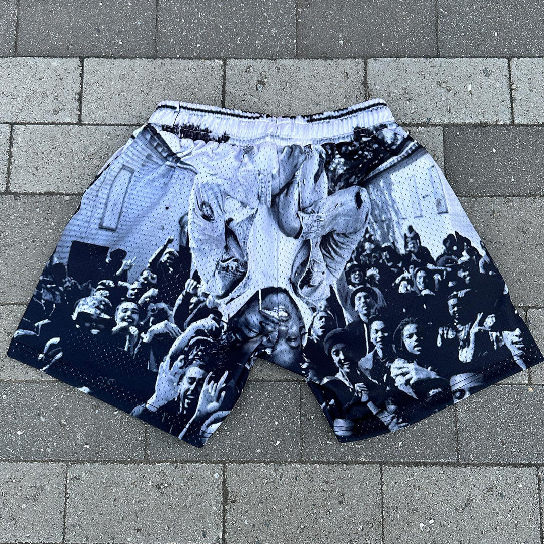 Retro Personalized Print Shorts