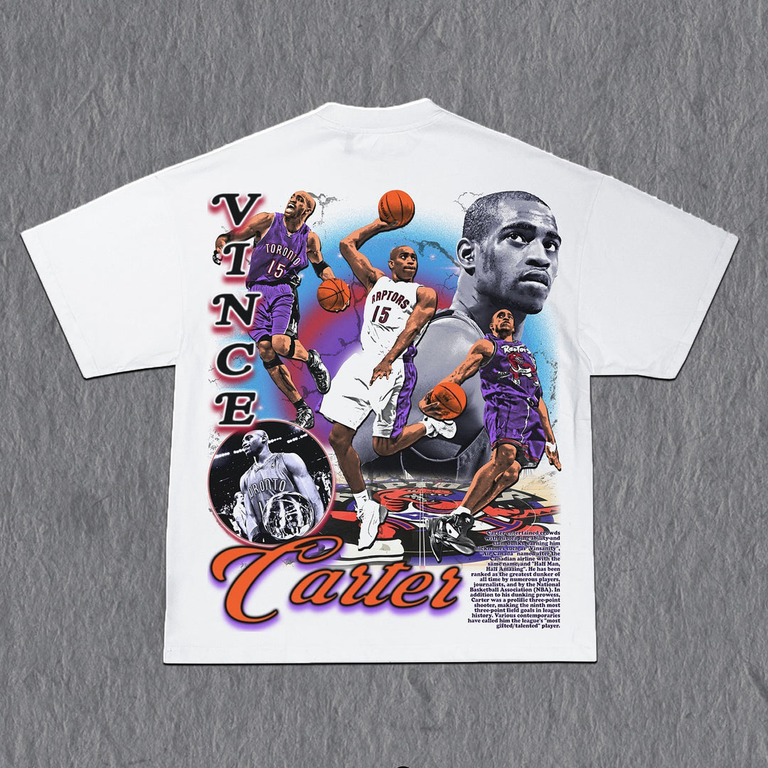 Casual Street Basketball Print T-shirt