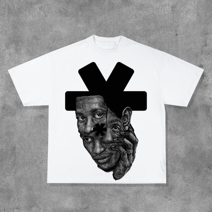 Young Thug Print Short Sleeve T-Shirt