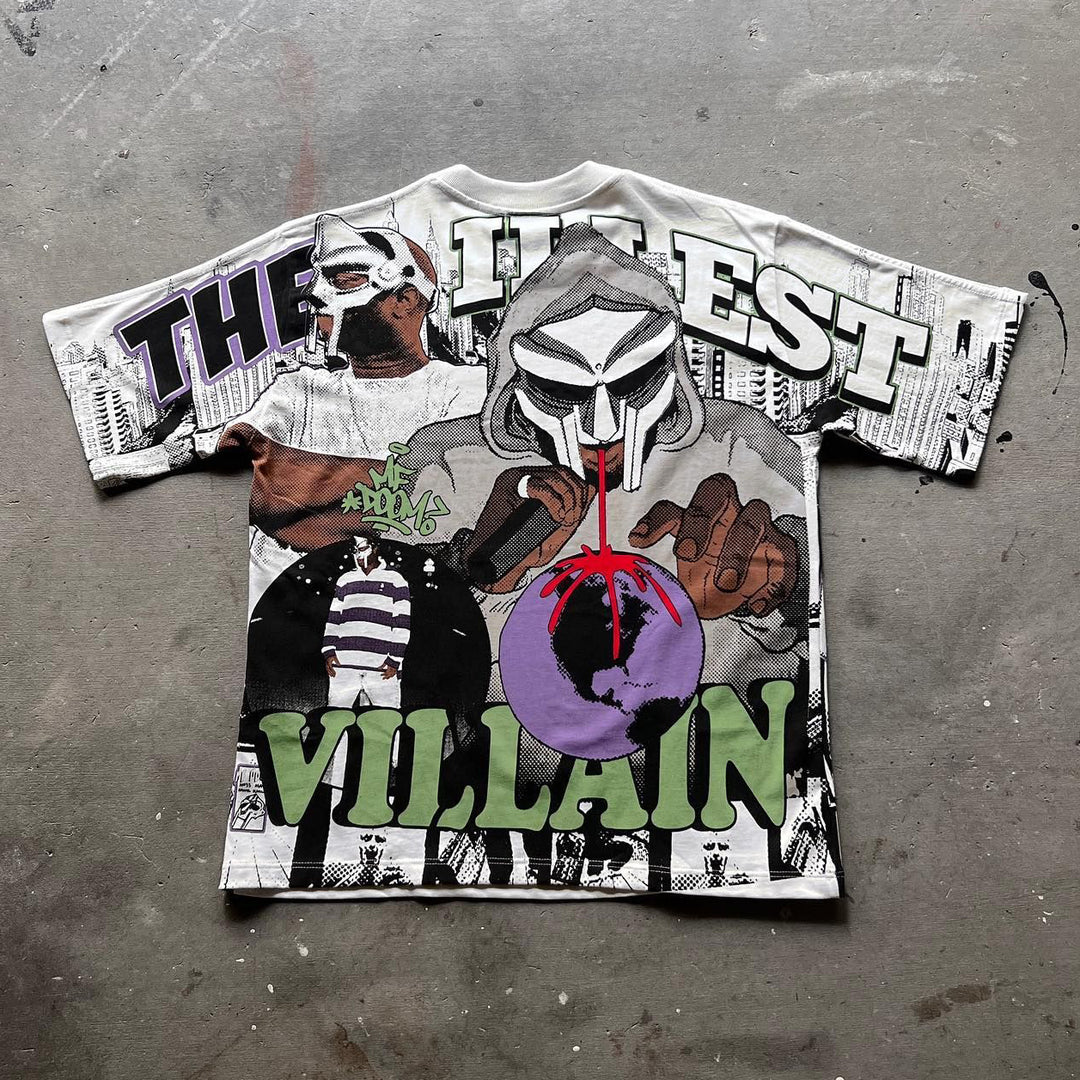 The Illest Villain Print Short Sleeve T-Shirt