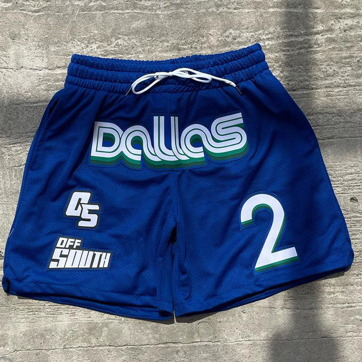 Dallas casual street basketball mesh shorts