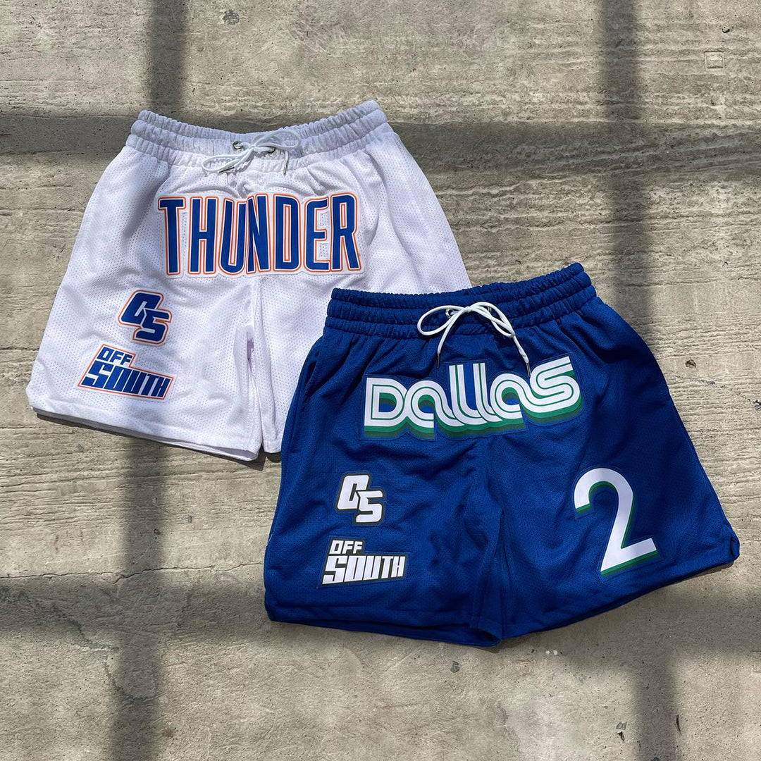 Dallas casual street basketball mesh shorts