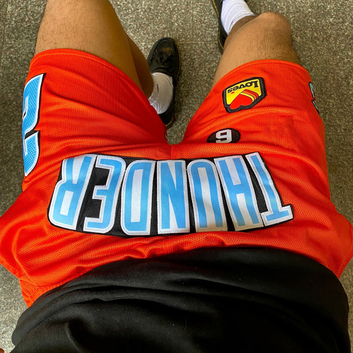 Thunder casual street basketball mesh shorts