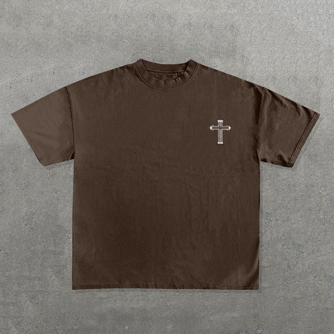 All Glory To God Print Short Sleeve T-Shirt