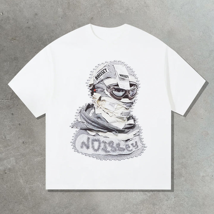 Balaclava printed cotton T-shirt