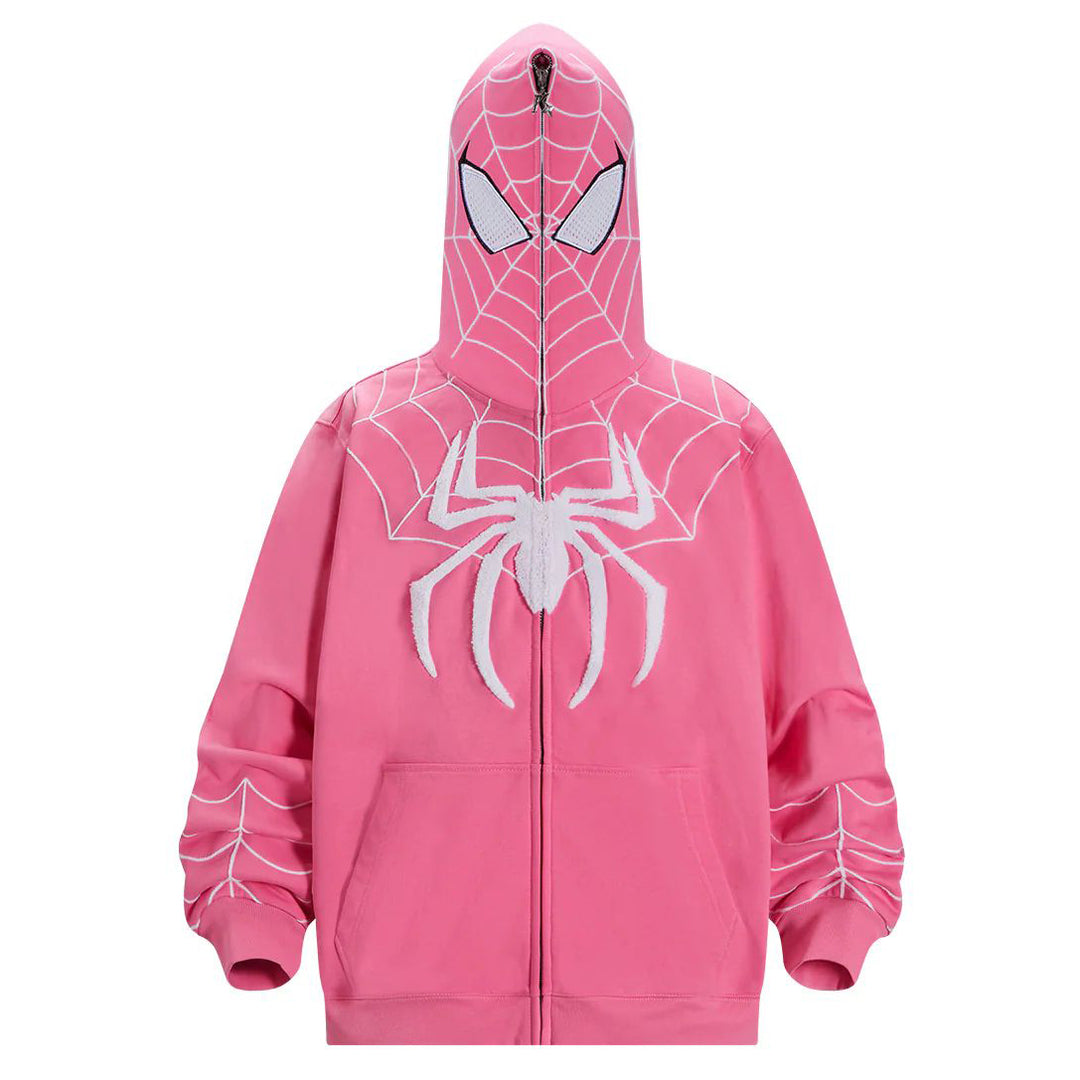 Trendy Spider-Man Retro Full-Zip Hoodie