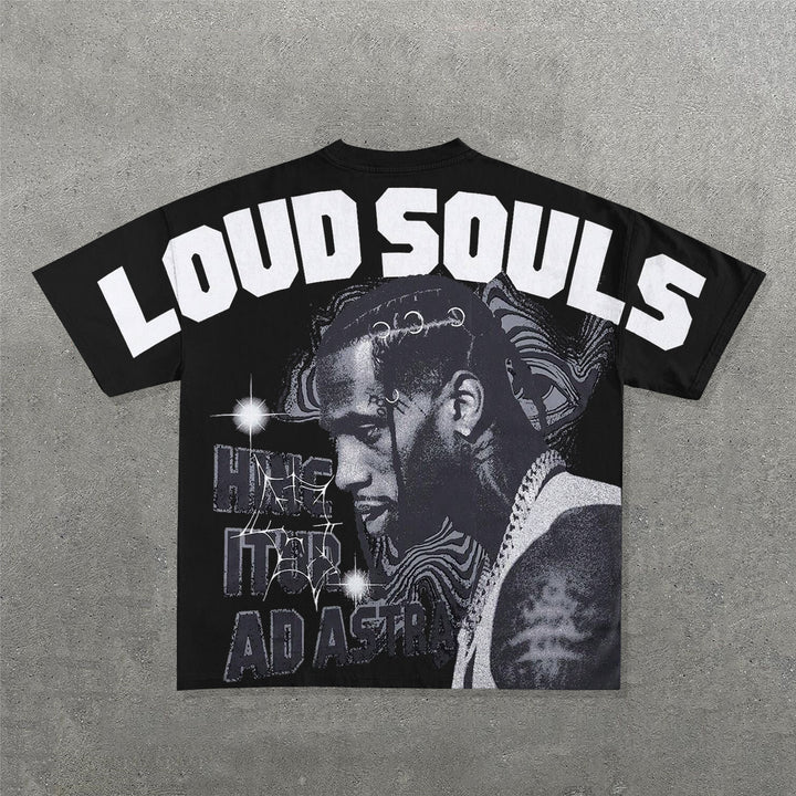 Loud Souls Print Short Sleeve T-Shirt