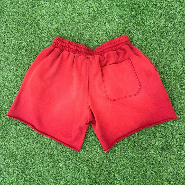 Vertabrae Print Drawstring Pocket Shorts