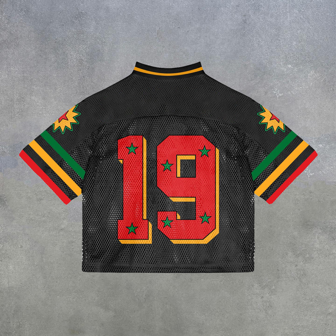 Casual Street Retro Jersey T-shirt