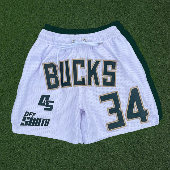 Bucks casual street basketball mesh shorts