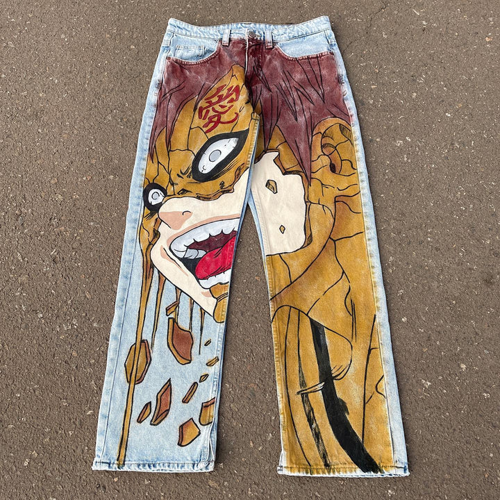 Comic Chic Casual Street Jeans