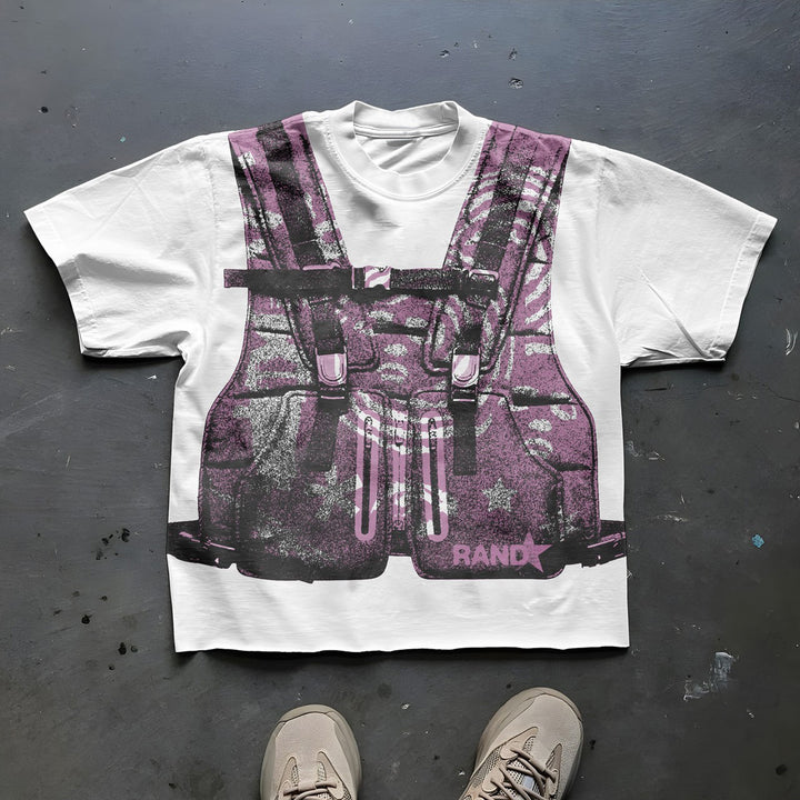 Bulletproof printed casual street T-shirt