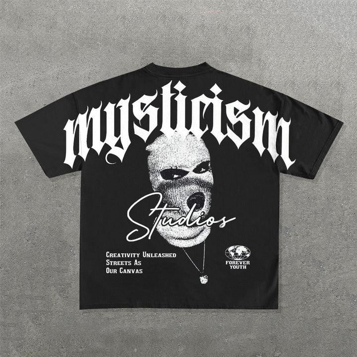 Mysticism Print Short Sleeve T-Shirt