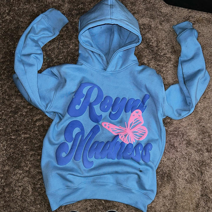 Slouchy Alphabet Butterfly Hoodie