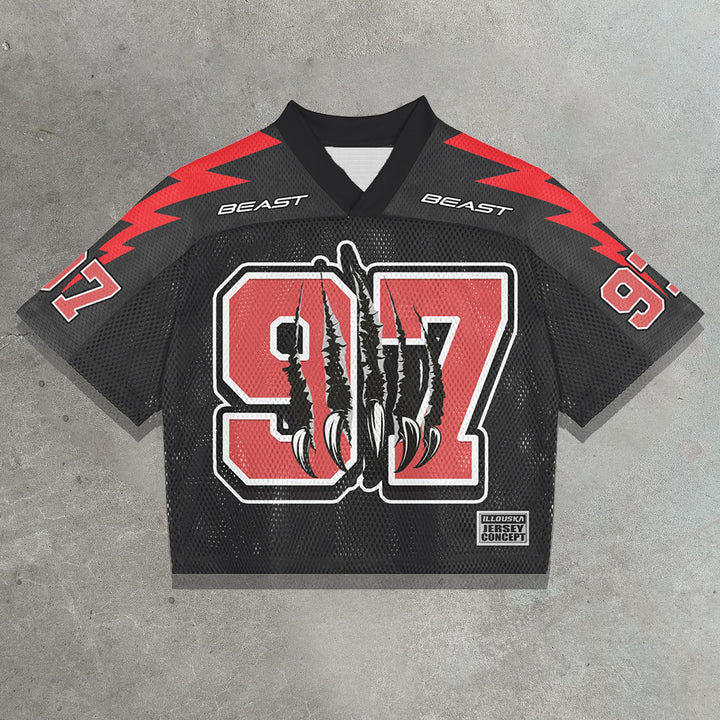 Black Panther Casual Street Mesh Jersey