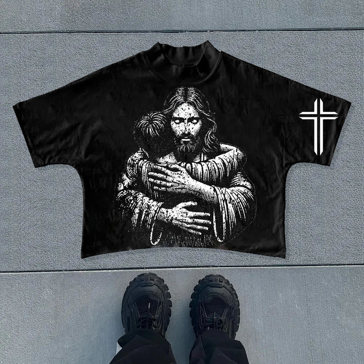 Embrace Jesus Print Short Sleeve T-Shirt