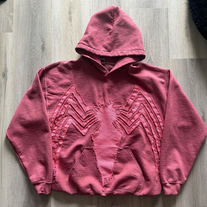 Street Style Personalized Spider Patch Hoodie