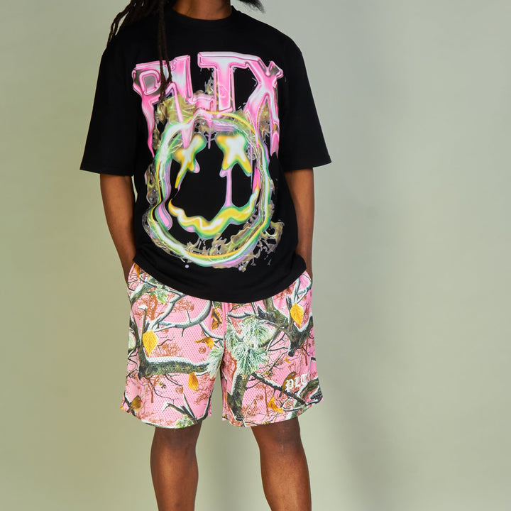 Casual Street Print T-shirt Shorts Two-Piece Set