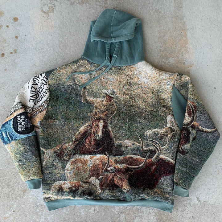 Cowboys x National Geographic Print Long Sleeve Hoodies