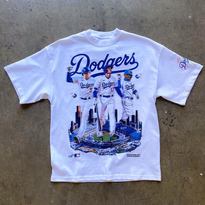 Los Angeles Dodgers Print Short Sleeve T-Shirt