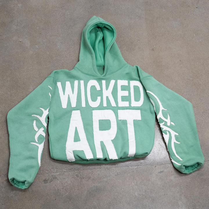 Wicked Art Print Long Sleeve Hoodies