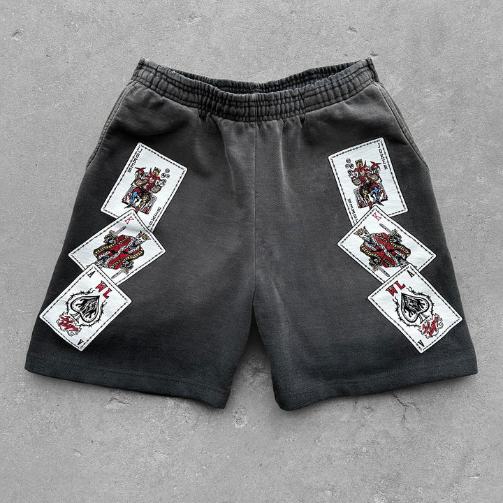 Diamond casual street graffiti shorts