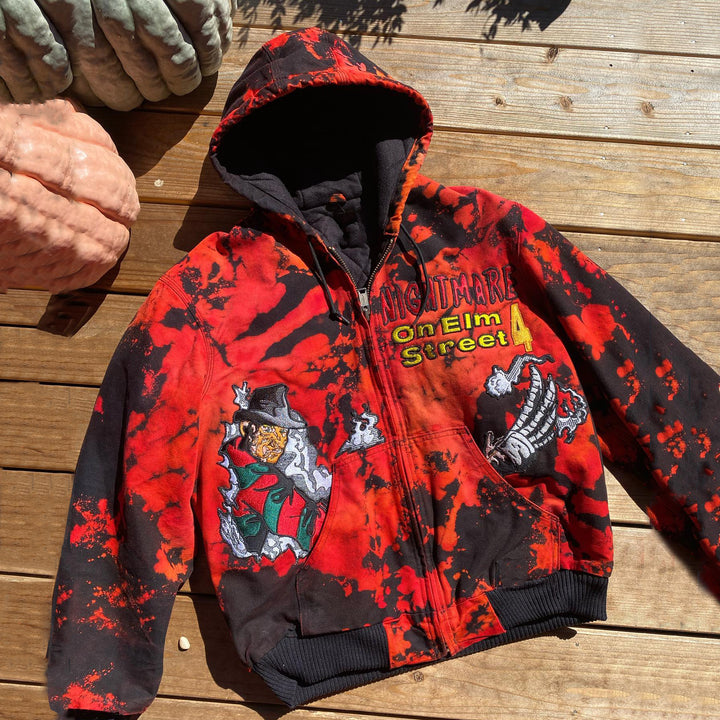 Flame Skull Street Cotton Zip Hoodie