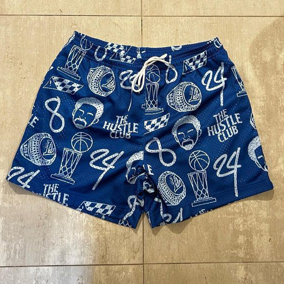 Casual Street Basketball Print Mesh Shorts