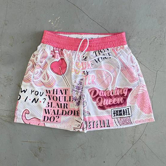 Pink Dinosaur Casual Shorts