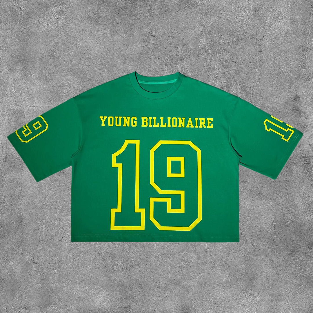 Young Billionaire Print Short Sleeve T-Shirt